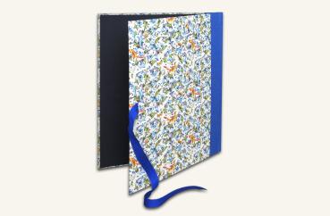 Preview: Exklusives Geschenkpapier mit Echtgoldveredelung und Paradiesvögeln